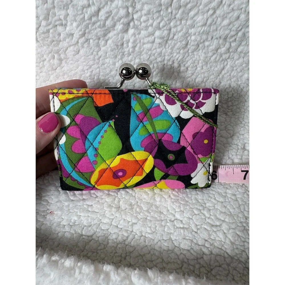 Vera Bradley Wallet Womens One Size Multicolor Floral Quilted Kisslock - Picture 4 of 7